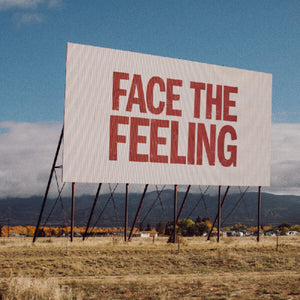 the album cover for Jobi Riccio - Face The Feeling - Black & White Splash (Blk)