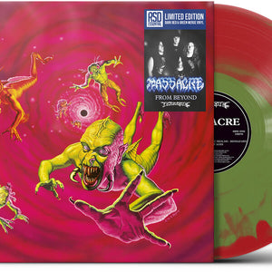 the album cover for Massacre - From Beyond [Indie Exclusive] [Colored Vinyl] (Grn) [Limited Edition] (Red) [Indie Exclusive]