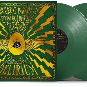 the album cover for Claypool Lennon Delirium - The Great Parrot-Ox and the Golden Egg of Empathy [Opaque Green with 24 Page Comic Book]