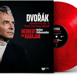 the album cover for Von Herbert Karajan  / Berliner Philharmoniker - Dvorak: Symphony No. 9 - Red [Colored Vinyl] [Limited Edition] (Red)