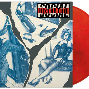 the album cover for Social Distortion - Social Distortion [180 Gram Translucent Red Black White Marble] 