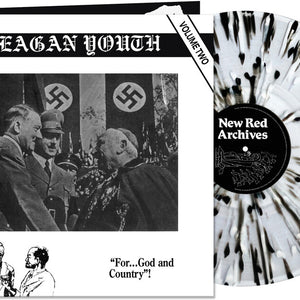 the album cover for Reagan Youth - Volume Two [Black / White Splatter]