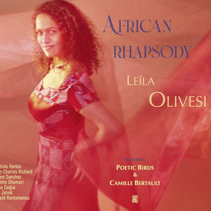 the album cover for Leila Olivesi - African Rhapsody (Uk)