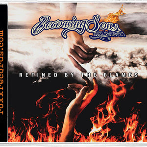 the album cover for Becoming Sons - Refined by the Flames