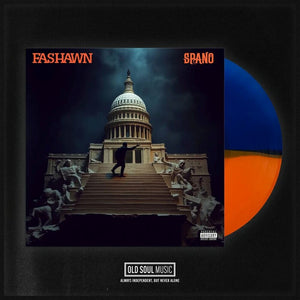 the album cover for Fashawn / Marc Spano - Capital (Blue) [Colored Vinyl] [180 Gram] (Org)