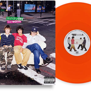 the album cover for Laundry Day - Earworm - Neon Orange [Colored Vinyl] (Org)