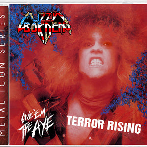 the album cover for Lizzy Borden - Give 'em The Axe & Terror Rising [Limited Edition]