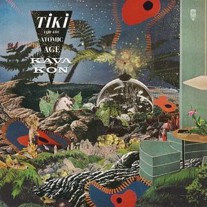the album cover for Kava Kon - Tiki For The Atomic Age - Iridescent Green [Colored Vinyl]