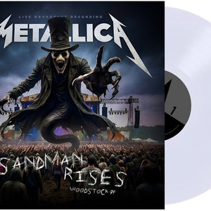 the album cover for Metallica - Sandman Rises [Indie Exclusive] [Colored Vinyl] [Limited Edition] [Indie Exclusive]