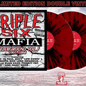 the album cover for Triple Six Mafia - Underground Vol 1: 1991-1994 (Blk) [Colored Vinyl] (Red)