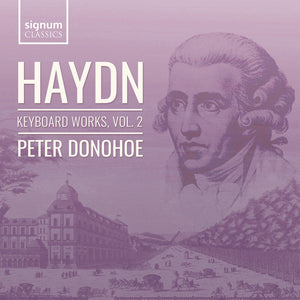 the album cover for Peter Donohoe - Haydn: Keyboard Works Vol. 2