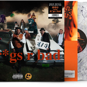 the album cover for Lucki - Dr*Gs R Bad [Indie Exclusive White Noise Static]