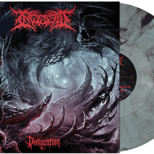 the album cover for Ingested - Denigration [Electric Blue Smoke]