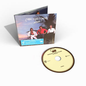 the album cover for Emerson Lake & Palmer - Love Beach
