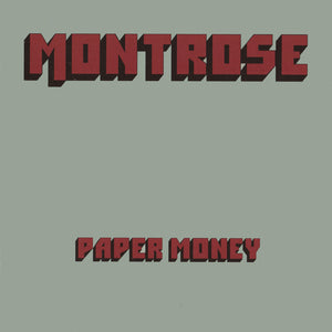 the album cover for Montrose - Paper Money Featuring Sammy Hagar [Clear Vinyl] (Red)