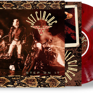 the album cover for Jet Circus - Step On It - 35th Anniversary [Colored Vinyl] [Deluxe] [Limited Edition]