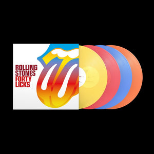 the album cover for The Rolling Stones - Forty Licks 4LP [180g Transparent Multicolor]