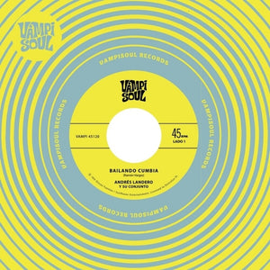 the album cover for Andres Landero  / Su Conjunto - Bailando Cumbia