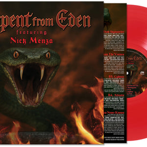 the album cover for Serpent From Eden - Serpent From Eden Feat. Nick Menza [Red]