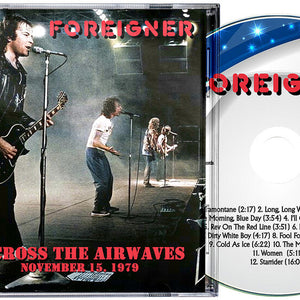 the album cover for Foreigner - Across The Airwaves