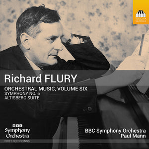the album cover for BBC Symphony Orchestra - Richard Flury: Orchestral Music Vol. 6
