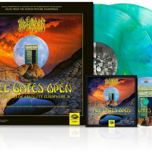 the album cover for Blood Incantation - All Gates Open (Original Motion Picture Soundtrack) [Indie Exclusive Algae Vinyl with Blu Ray]