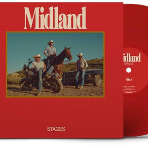the album cover for Midland - Stages [Clear Vinyl] (Red)