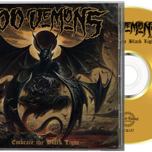 the album cover for 100 Demons - Embrace the Black Light