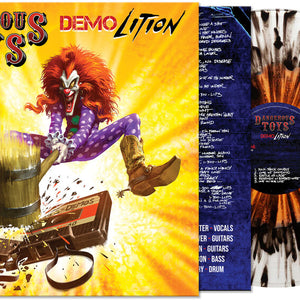 the album cover for Dangerous Toys - Demolition [Black Clear Orange Haze Splatter]