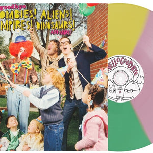 the album cover for Hellogoodbye - Zombies Alien Vampires Dinosaurs (B-Sides) (Aniv)