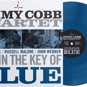the album cover for Jimmy Cobb - Jazz In The Key Of Blue (Blue) [Colored Vinyl] [Limited Edition] [180 Gram]