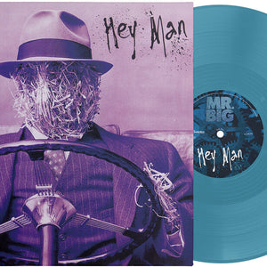 the album cover for Mr. Big - Hey Man (30 Anniversary Edition) Deep Cyan [Colored Vinyl]