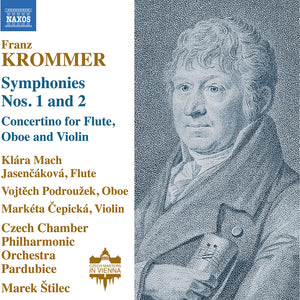 the album cover for Klara Jasencakova  Mach - Krommer: Symphonies Nos. 1-2