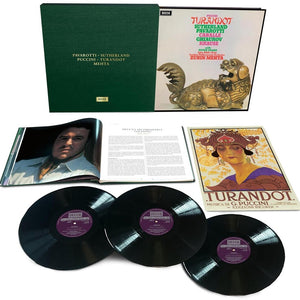 the album cover for Sutherland / Caballe / Pavarotti - Puccini: Turnadot