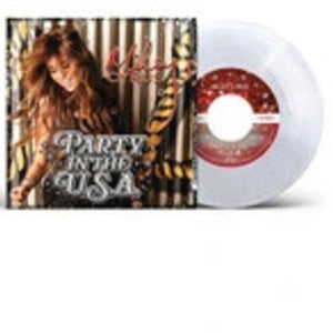 the album cover for Miley Cyrus - Party In The U.S.A. [Clear Vinyl] (Glt)