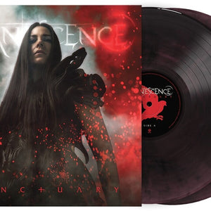 the album cover for Evanescence - Sanctuary [Deep Purple & Black Marble]