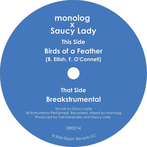 the album cover for Monolog & Saucy Lady - Birds Of A Feather