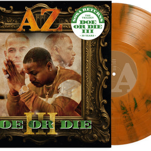 the album cover for AZ - Doe Or Die III [Amber Smoke]