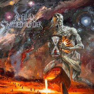 the album cover for Flock Named Murder - Incendiary Sanctum (2-12 Inch)