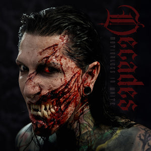 the album cover for Motionless In White - Decades (red Vinyl)