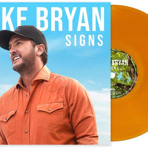 the album cover for Luke Bryan - Signs [HUNT Orange]