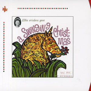 the album cover for Ella Fitzgerald - Ella Wishes You a Swinging Christmas