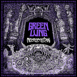 the album cover for Green Lung - Necropolitan [Colored Vinyl] (Gate) (Purp) (Uk)