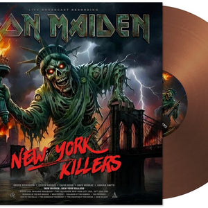 the album cover for Iron Maiden - New York Killers [Indie Exclusive] [Colored Vinyl] [Limited Edition] [Indie Exclusive]