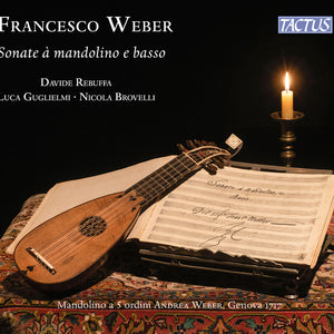 the album cover for Davide Rebuffa - Weber: Sonate A Mandolino E Basso