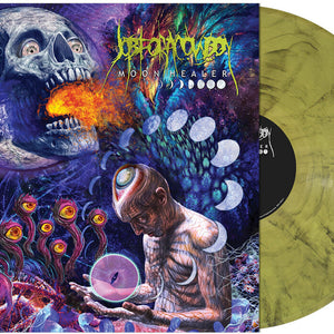 the album cover for Job For A Cowboy - Moon Healer (yellow Smoke Vinyl)