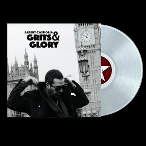 the album cover for Albert Castiglia - Grits & Glory (clear Translucent Vinyl)