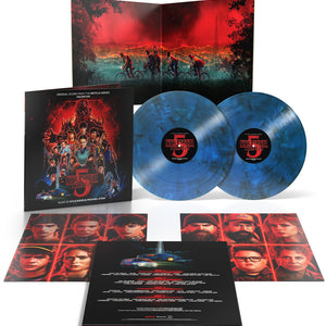 the album cover for Kyle & Michael Stein Dixon - Stranger Things 5 (Original Score from the Netflix Series) Volume 1 [Upside Down Inter-Dimensional Blue]