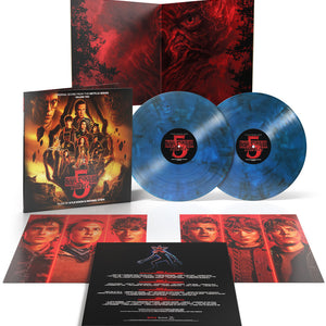 the album cover for Kyle & Michael Stein Dixon - Stranger Things 5 (Original Score from the Netflix Series) Volume 2 [Upside Down Inter-Dimensional Blue]