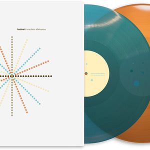 the album cover for Lusine - A Certain Distance [Transparent Orange & Teal]